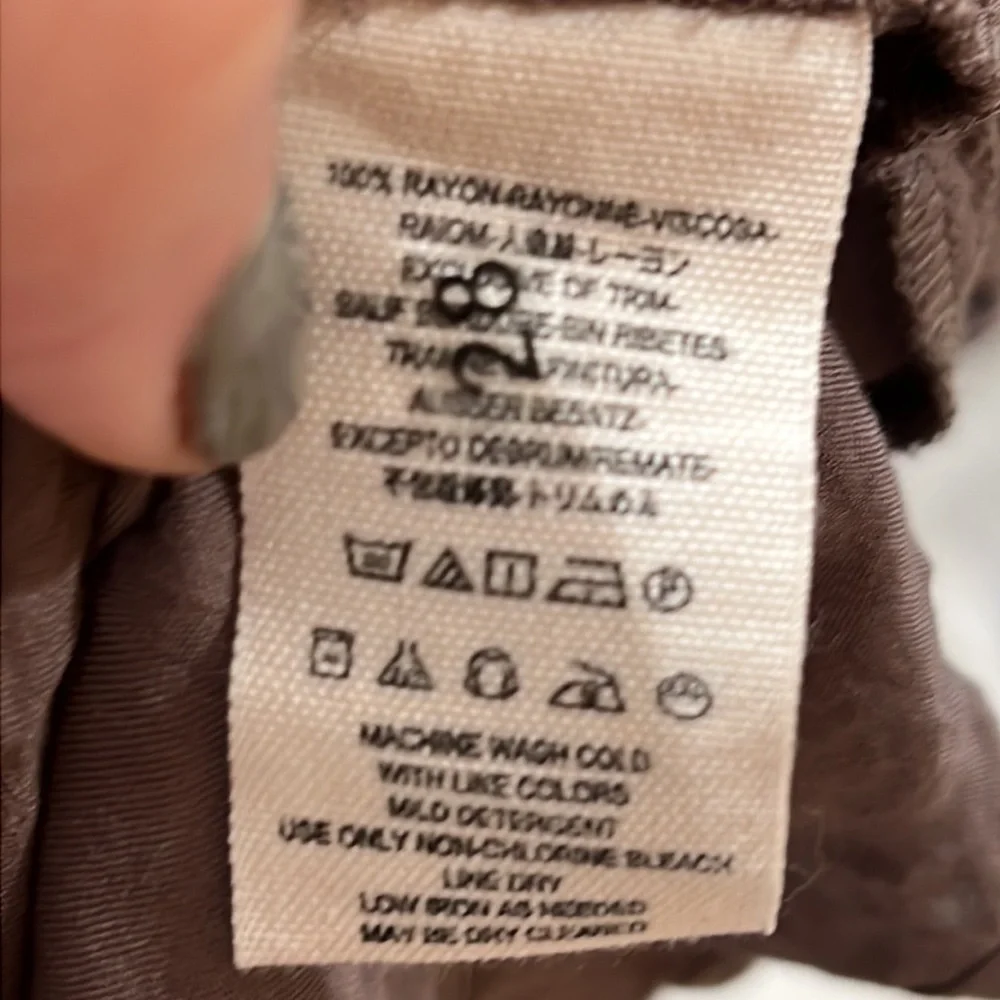 Free people light brown button up blouse - Picture 7 of 7